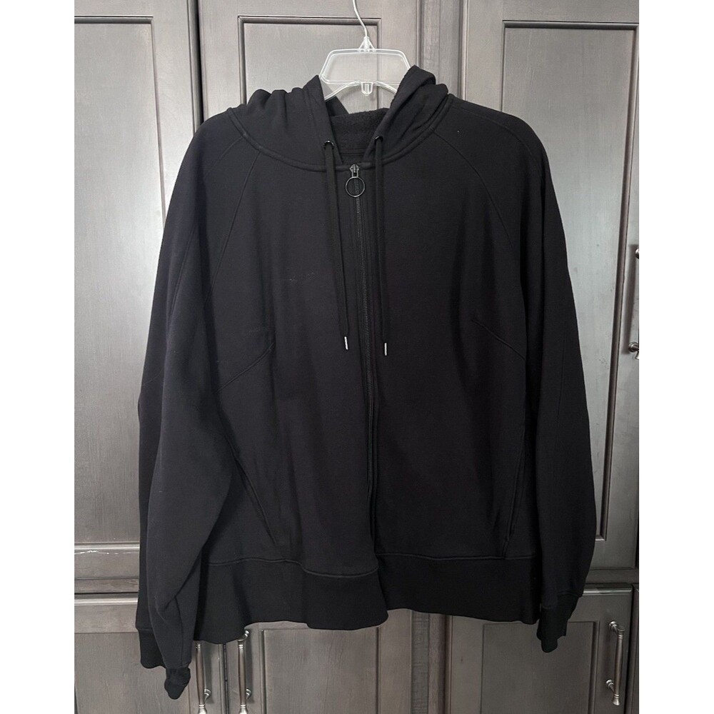Tek Gear Women's Ultrasoft Fleece Black Hoodie Full Zipper Size 2X Plus